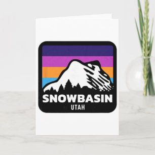 Tarjeta Snowbasin Utah Esquí Esquí en tabla Viaje de esquí