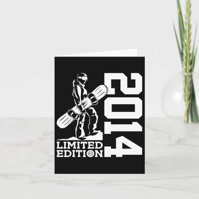 Tarjeta Snowboard 11th Birthday Snowboard 2014 Snowboardin (Anverso)