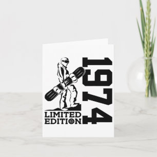 Tarjeta Snowboard 51st Birthday Snowboard 1974 Snowboard