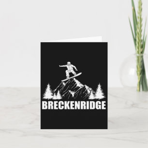 Tarjeta Snowboard Breckenridge Colorado Snowboard