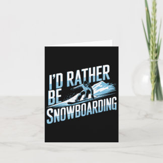 Tarjeta Snowboard Lover Humor Design Funny Snowboard