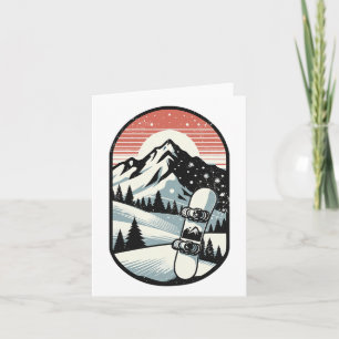 Tarjeta Snowboard Mountain Scene Snowboard 1