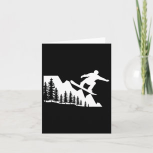 Tarjeta Snowboard Mountain Winter Sports Adventure Snow