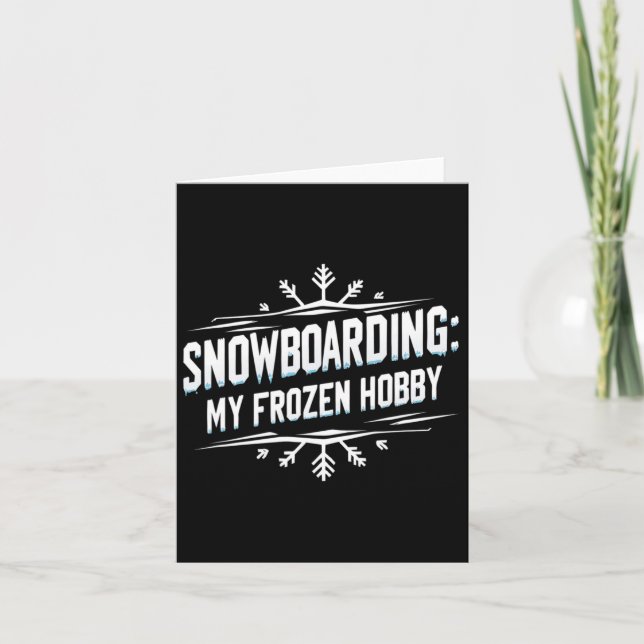 Tarjeta Snowboard My Frozen Hob (Anverso)