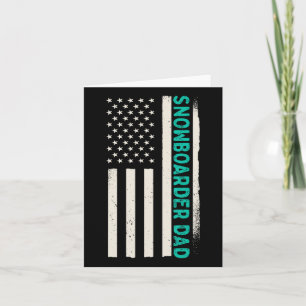 Tarjeta Snowboard patriótico Snowboard Snowboard Snowboard