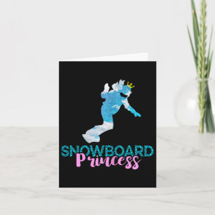 Tarjeta Snowboard Princess Snowboarder Snowboard Winter
