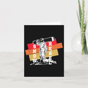 Tarjeta Snowboard Rebel Snowboarding Deportes De Invierno