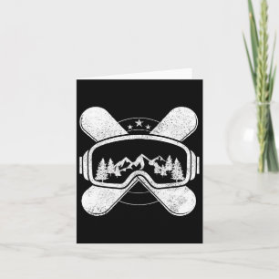 Tarjeta Snowboard - Regalo de Snowboard para deportes de i