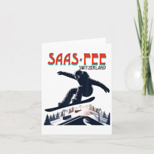Tarjeta Snowboard Saas-fee Suiza