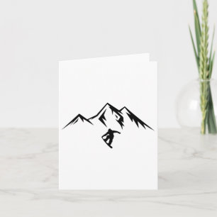 Tarjeta Snowboard Shirt Snow Mountain Snowboard