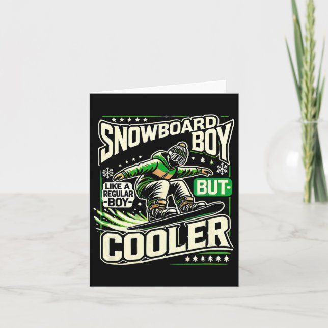 Tarjeta Snowboard Shirys Boys Snowboard Snowboard Love (Anverso)