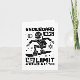 Tarjeta Snowboard Skeleton Winter Sports - Snowboard Sn
