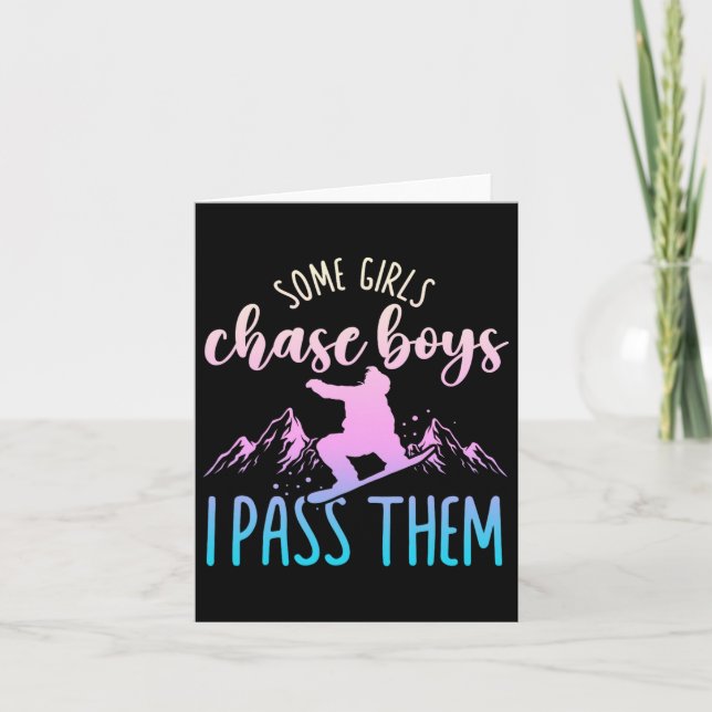 Tarjeta Snowboard Snowboard Algunos Chicas Chase Boys I P  (Anverso)