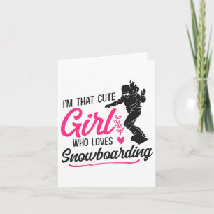 Tarjeta Snowboard Snowboard Chica 1