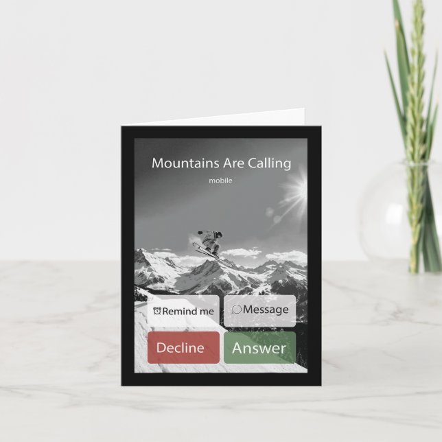 Tarjeta Snowboard Snowboard Pantalla de teléfono móvil Vin (Anverso)