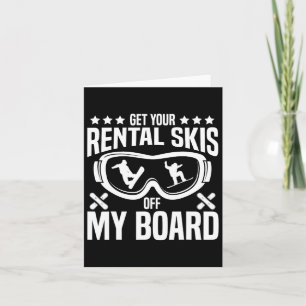 Tarjeta Snowboard Snowboard Quita Tus Esquíes De Alquiler 