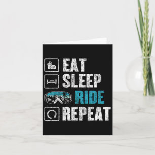 Tarjeta Snowboard Snowboard Ride Snowboard Eat Sleep Ride