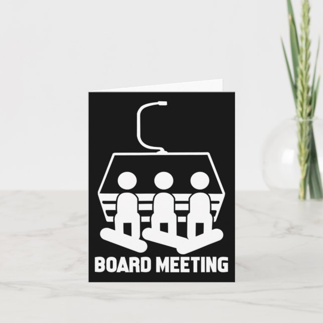 Tarjeta Snowboard Snowboard Snowboard Funny Snowboard (Anverso)