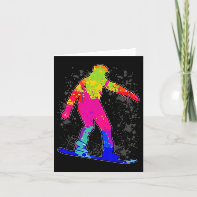 Tarjeta Snowboard Snowboard Snowboard Niños Hombres 2 (Anverso)