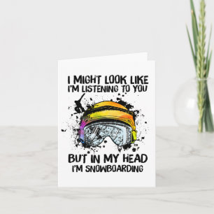 Tarjeta Snowboard Snowboard Snowboard Sport Avers la ropa 