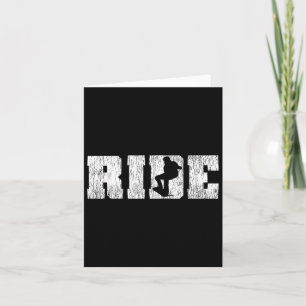 Tarjeta Snowboard Snowboard Vintage Ride 1