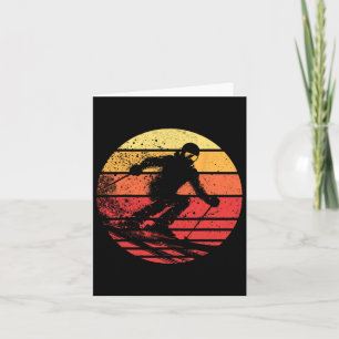 Tarjeta Snowboard Sunset Winter Sports Skiter Snowboarde
