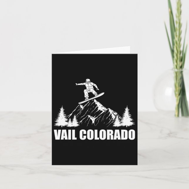 Tarjeta Snowboard Vail Colorado (Anverso)