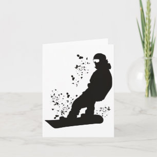 Tarjeta Snowboarder Colorful Snowboard 28