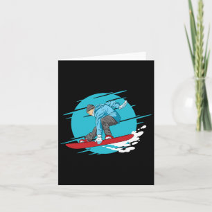 Tarjeta Snowboarder Extreme Winter Sports Snowboard