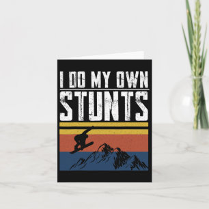 Tarjeta Snowboarder: Hago Mis Propios Tontos Snowboard