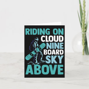 Tarjeta Snowboarder Snowboarding