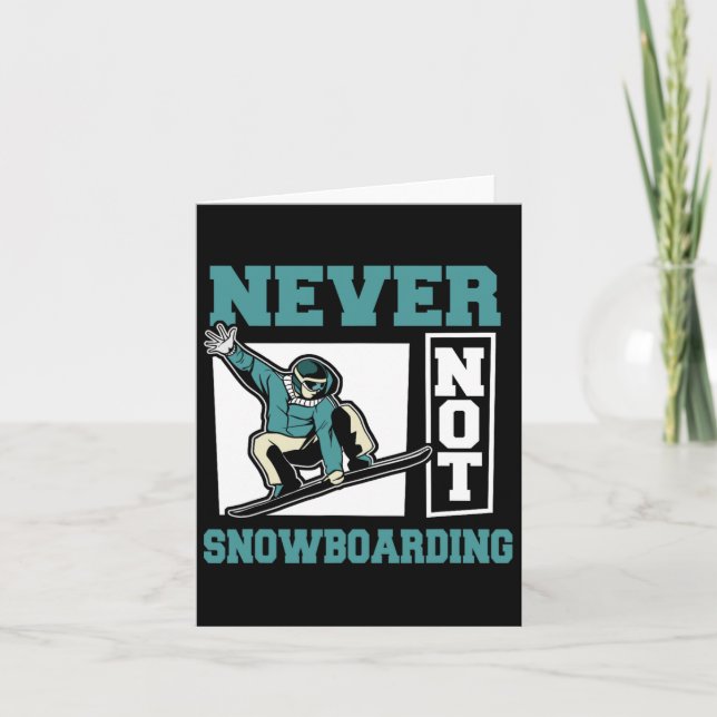 Tarjeta Snowboarder Winter Sports Snowboarding - Snowboard (Anverso)