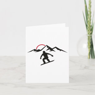 Tarjeta Snowboarding para hombres