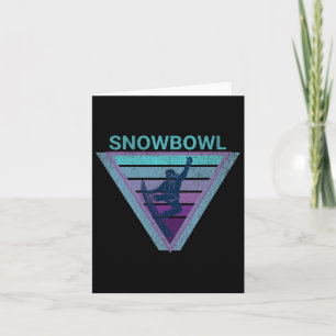 Tarjeta Snowbowling Sobre Snowboard En Snowboarde