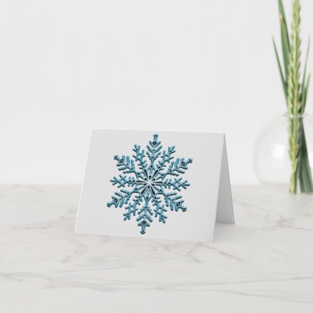Tarjeta Snowflake 3D (Anverso)