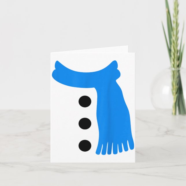 Tarjeta Snowflake Snowman Costumes Christmas Family Matchi (Anverso)