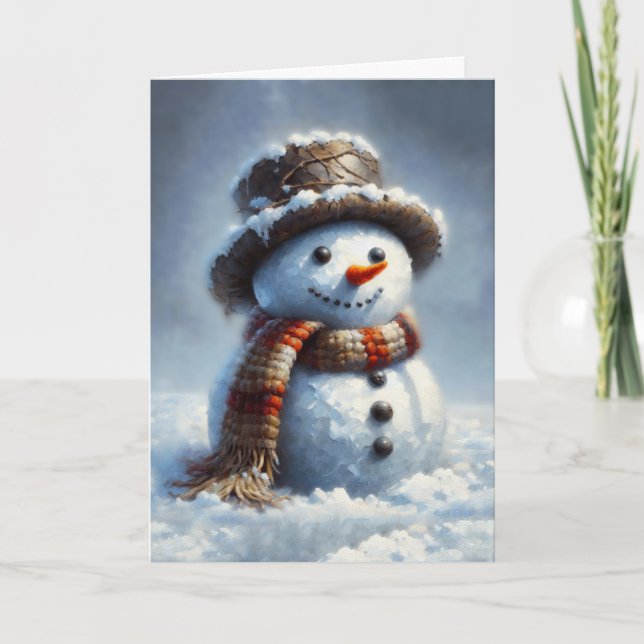 Tarjeta Snowman (Anverso)