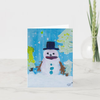Tarjeta Snowman