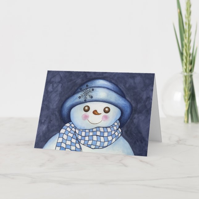 Tarjeta Snowman (Anverso)