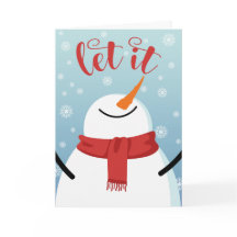 Snowman deja que la nieve