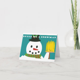 Tarjeta Snowman Happy Birthday Card