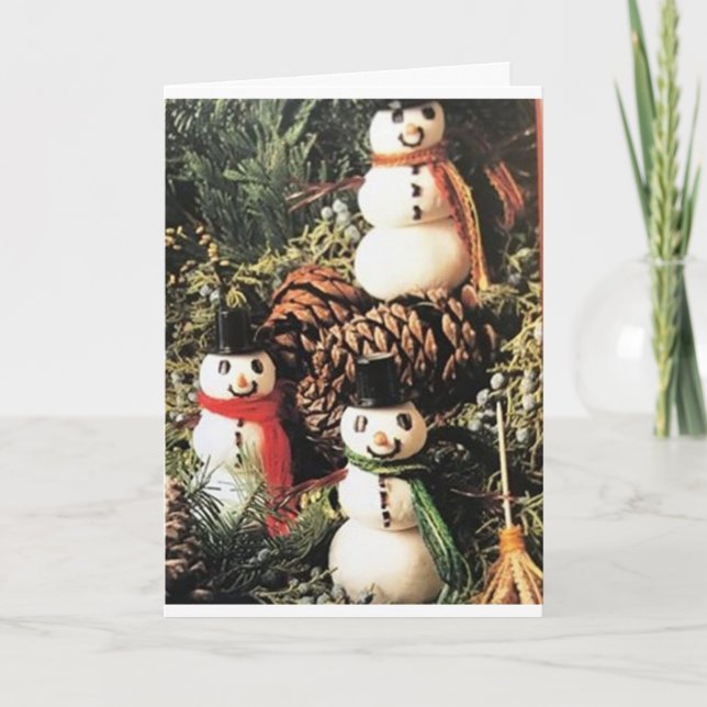 TARJETA **SNOWMAN** NAVIDAD ÁRBOL DESEA POR TI!** (Anverso)