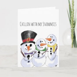 Tarjeta Snowmen