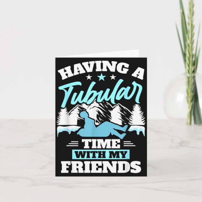 Tarjeta Snowtubing Winter Srts Snow Tubing  (Anverso)