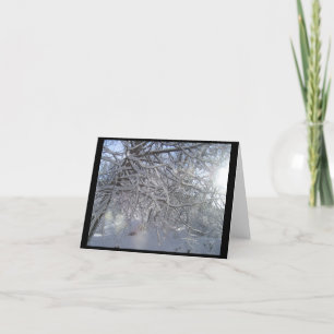 Tarjeta Snowy Branches Notecard