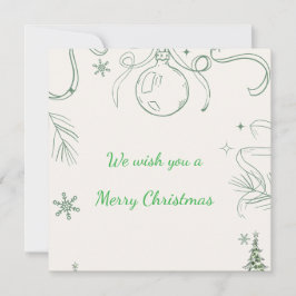 Tarjeta Snowy Pines & Peace