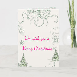 Tarjeta Snowy Pines & Peace