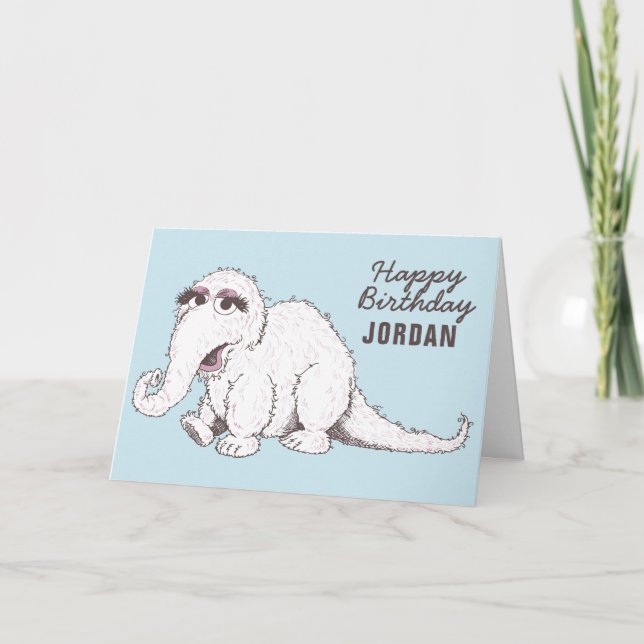 Tarjeta Snuffleupagus| A veces extraño los días (Anverso)