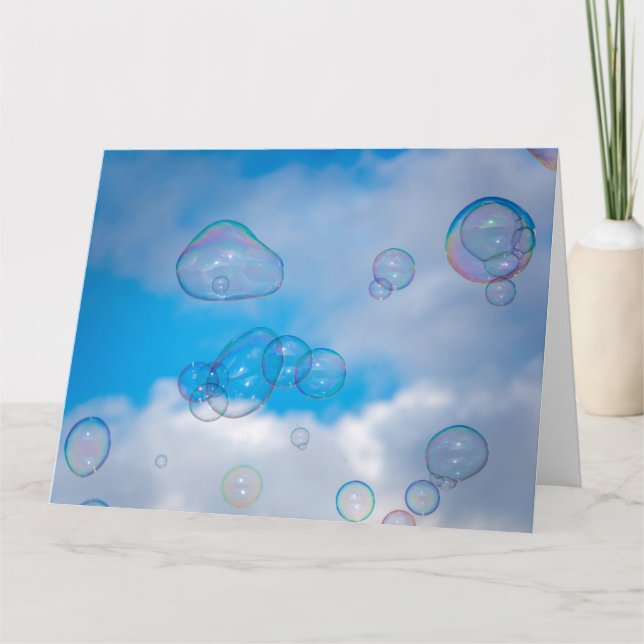 Tarjeta Soap bubbles (Anverso)