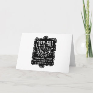 Tarjeta Sobre el 40.o cumpleaños de la colina